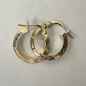Orecchini cerchietti oro giallo 18 kt