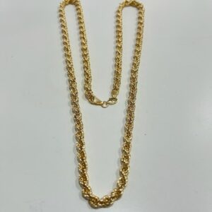 Collana corda 70 cm oro giallo 18 kt 5.5 mm