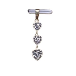 Pendente trilogy a forma di cuore in oro giallo 18 kt