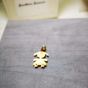 Ciondolo le bebè femmina oro 18K