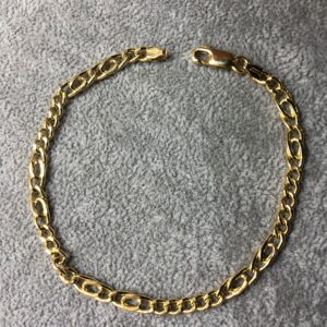 Bracciale Donna GOLDENCAT Chain Loops - Maglie Piccole Dorate, Ottone Placcato Oro 18k, Lunghezza 18 Cm, Peso 8,9 G, Gioiello Elegante E Delicato