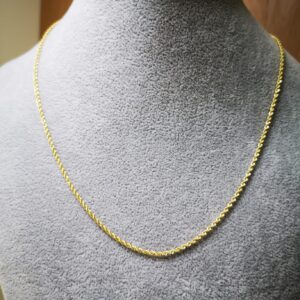 Collana funetta prima misura 50 cm oro 18K