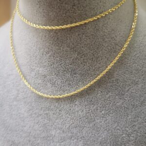 Collana corda oro 18 K 60 cm