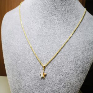 funetta con stellina oro 18K