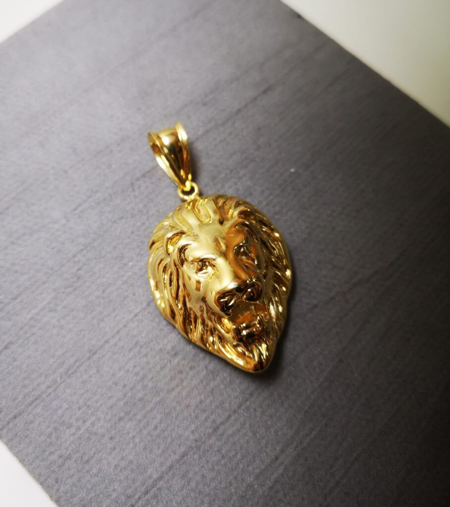 Rampante Leone Ciondolo Argento Sterling
