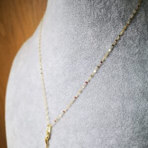 Specchiata con corno oro 18kt