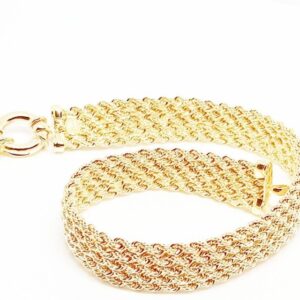 Bracciale 5 corde oro 18kt