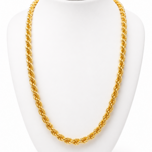 Collana Corda in Oro Giallo 18 KT 80 cm – Spessore 8 mm