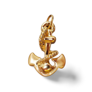 Ciondolo Elettroformato Ancora oro 18kt