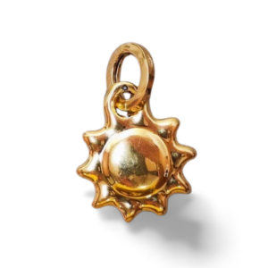 Ciondolo Sole Elettroformato oro 18kt