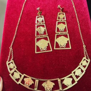 Completo Collana e Orecchini oro 18K