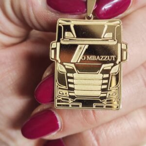 Ciondolo Camion personalizzato in Oro 18K