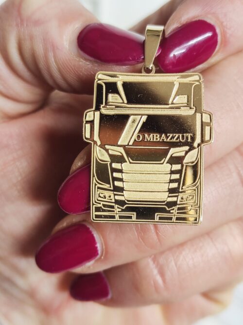 Ciondolo Camion personalizzato in Oro 18K