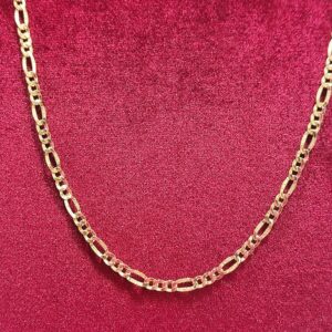 Collana maglia 3 + 1 in Oro 18K 50 cm