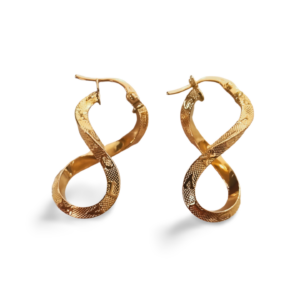 Orecchini infinito oro 18kt