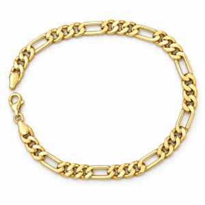 Bracciale Groumette in Oro 18 kt con Chiusura Moschettone