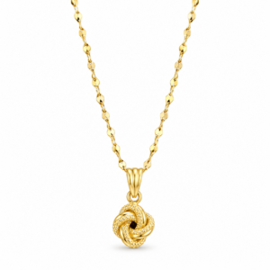 Collana Specchiata con Ciondolo Carciofo in Oro 18 kt 45 cm